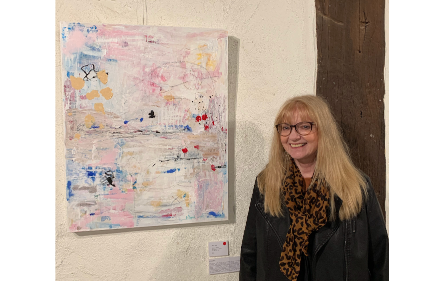 Myra Carter's painting "Look at the Stars" has just been sold in a fundraiser for the Pat Cronin Foundation held at Monsalvat.